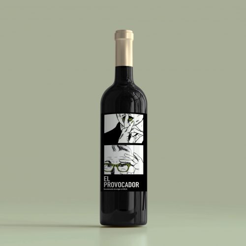Open on Mondays_packaging_botella vino_El provocador_Comic