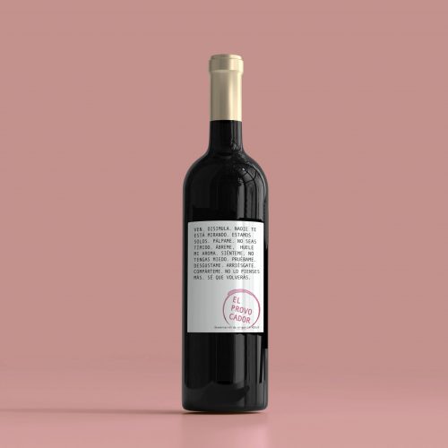 Open on Mondays_packaging_botella vino_El provocador_Palabras